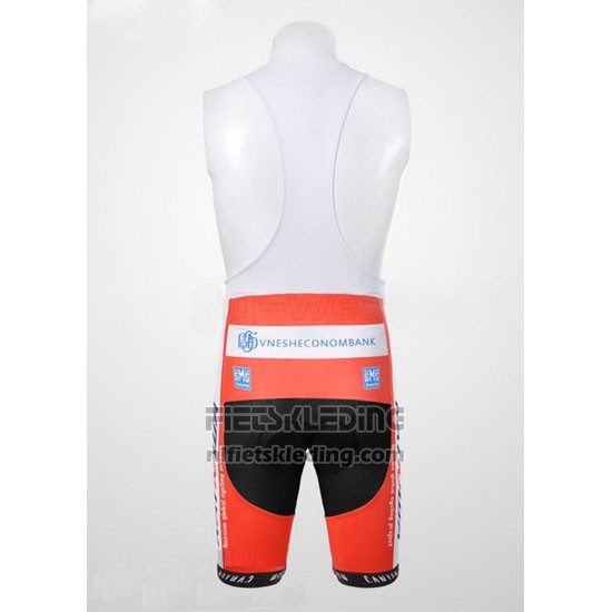 2012 Fietskleding Katusha Wit en Oranje Korte Mouwen en Koersbroek